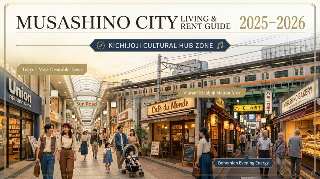 武蔵野市の住みやすさ完全ガイド|家賃相場・交通アクセス・おすすめスポット【2026年版】