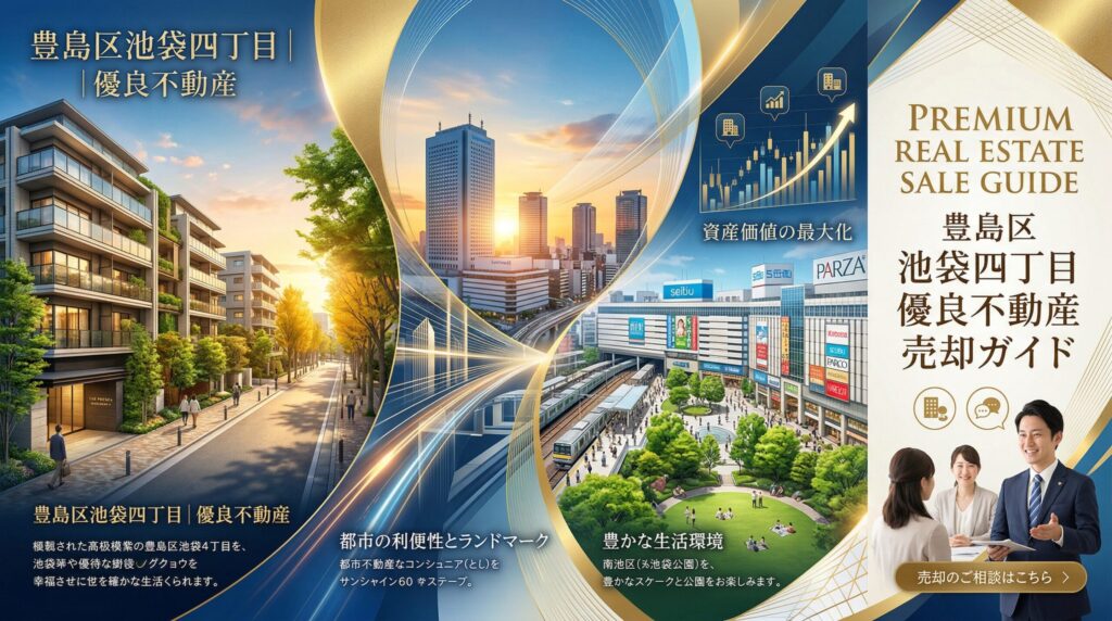 【豊島区池袋4丁目】不動産売却ガイド｜相場・税金・流れ【2026年版】