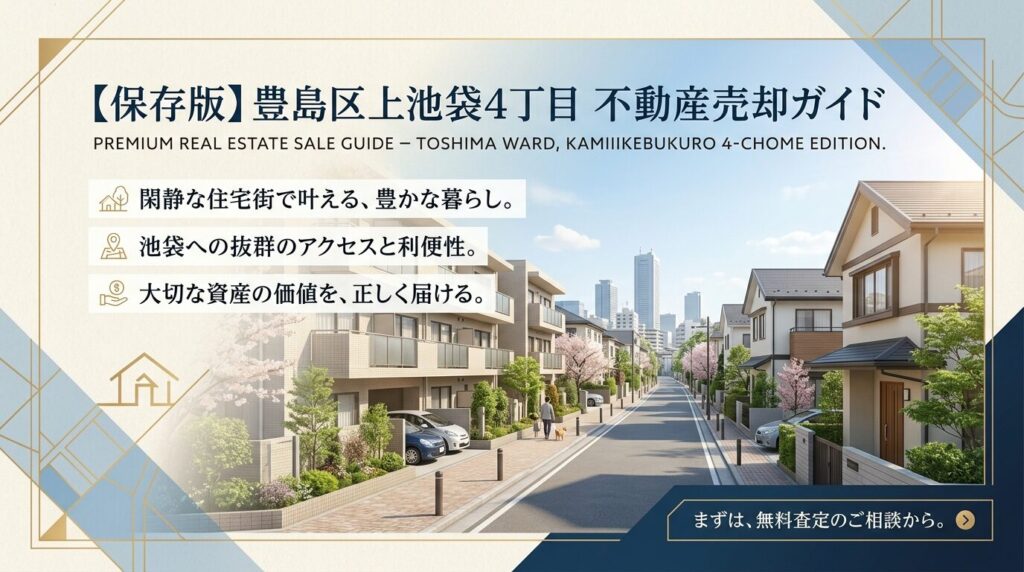 上池袋4丁目の不動産売却ガイド｜相場・税金・費用【2026年版】