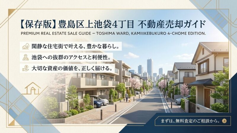 上池袋4丁目の不動産売却ガイド｜相場・税金・費用【2026年版】