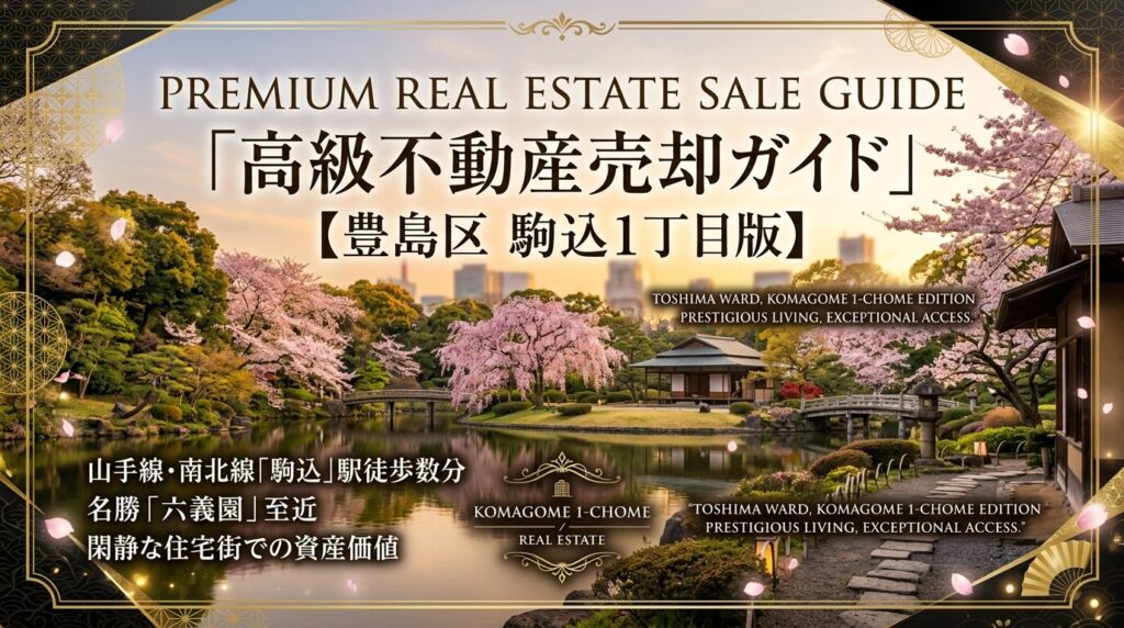 駒込1丁目の不動産売却ガイド｜相場・税金・費用【2026年版】