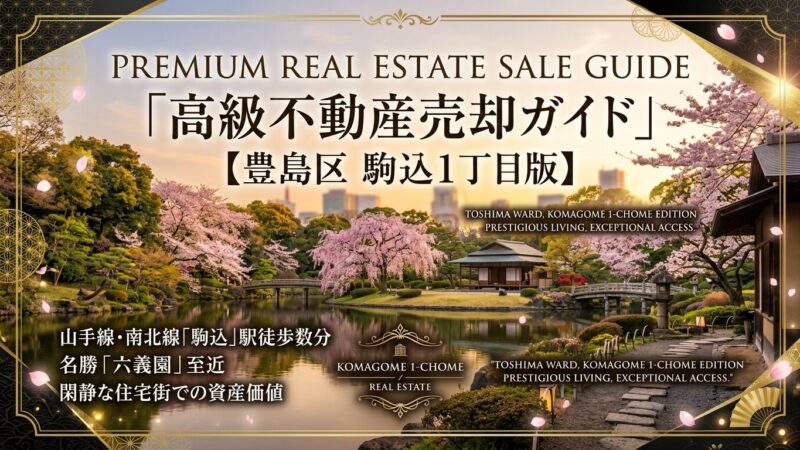 駒込1丁目の不動産売却ガイド｜相場・税金・費用【2026年版】