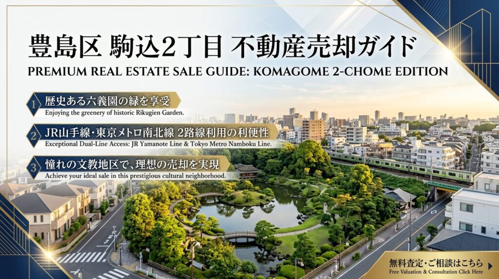 【駒込2丁目】不動産売却完全ガイド｜相場・税金・費用・流れ【2026年版】