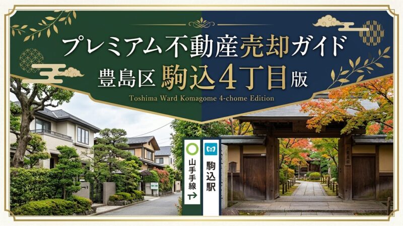 【駒込4丁目】不動産売却完全ガイド｜相場・税金・費用・流れ【2026年版】