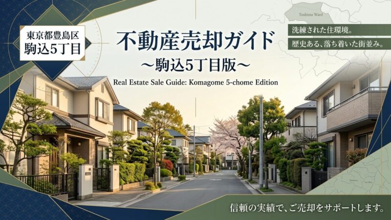 駒込5丁目の不動産売却ガイド｜相場・税金・費用【2026年版】