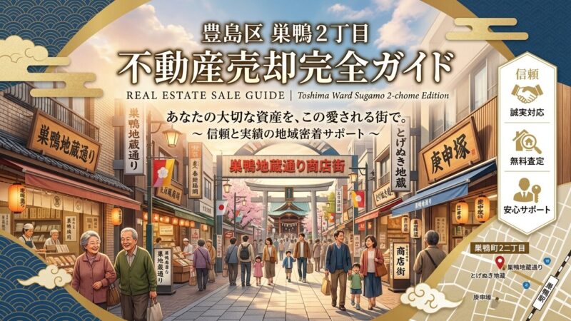 巣鴨2丁目の不動産売却ガイド｜相場・税金・費用【2026年版】