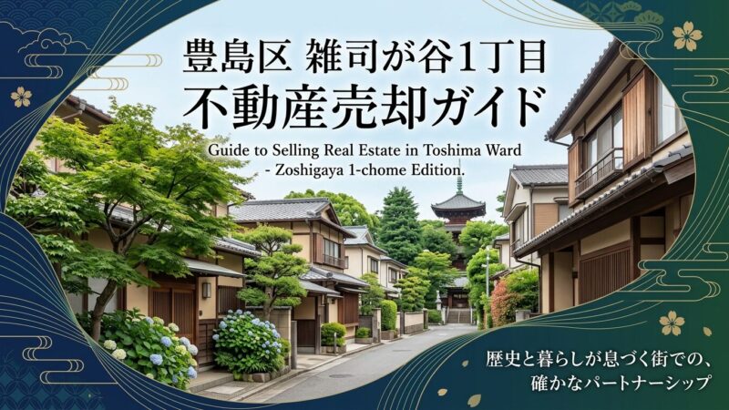 雑司が谷1丁目の不動産売却ガイド｜相場・税金・費用【2026年版】