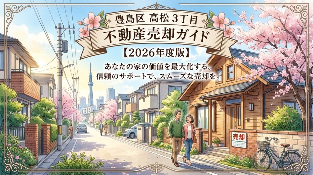 高松3丁目の不動産売却ガイド｜相場・税金・費用【2026年版】
