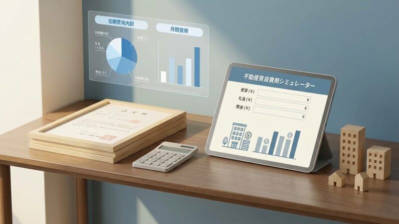 賃貸の初期費用＆月額費用シミュレーター｜最短30秒で正確な見積もり