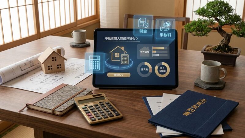 【登録不要】不動産購入 諸費用＆住宅ローン＆スケジュールのトータルシミュレーター