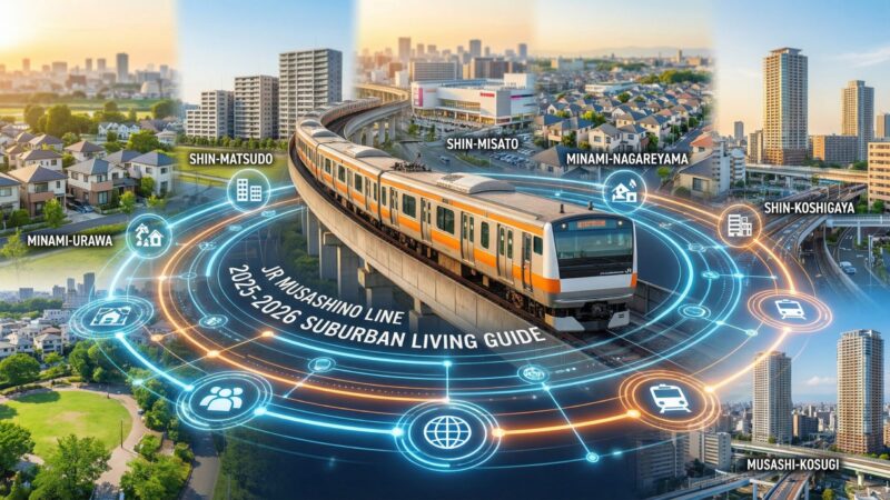 JR武蔵野線沿線の住みやすさ・家賃相場ガイド｜おすすめ駅5選と通勤事情【2026年版】