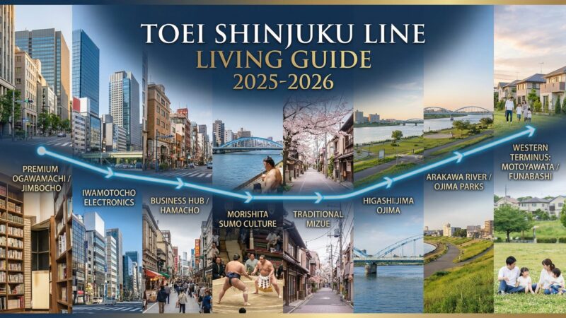 都営新宿線沿線の住みやすさ・家賃相場ガイド｜おすすめ駅5選と通勤事情【2026年版】
