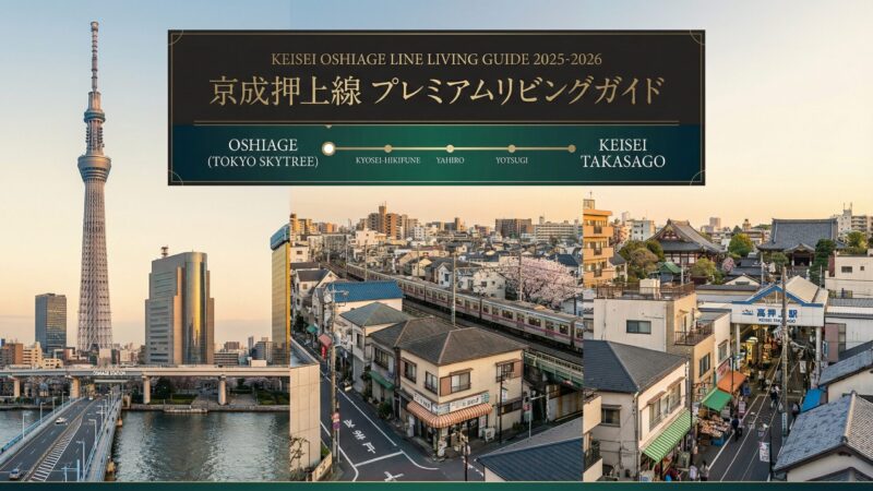 京成押上線沿線の住みやすさ完全ガイド｜家賃相場・通勤時間・おすすめ駅TOP5【2026年版】
