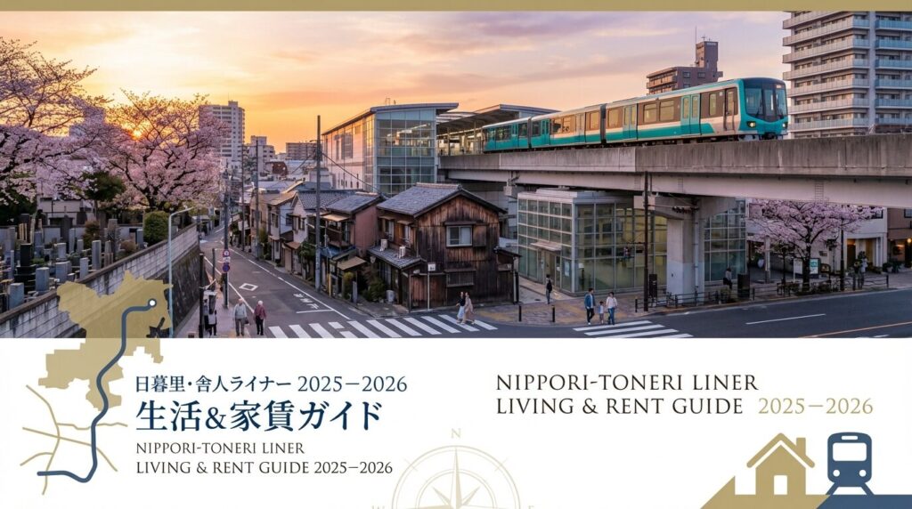 日暮里・舎人ライナー沿線の住みやすさ・家賃相場ガイド｜通勤時間・おすすめ駅TOP5【2026年版】