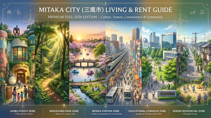 三鷹市の住みやすさ完全ガイド｜家賃相場・交通・子育て・再開発【2026年版】