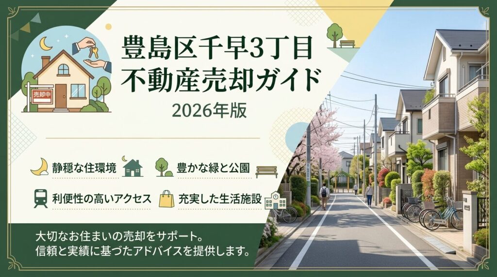 千早3丁目の不動産売却ガイド｜相場・税金・費用【2026年版】
