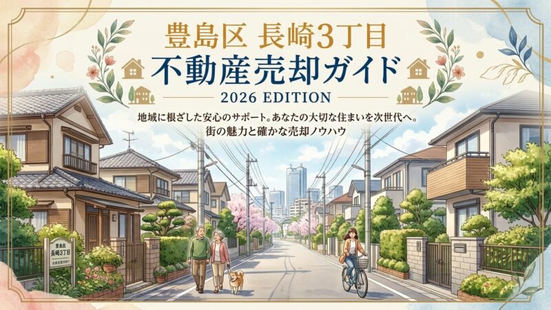 豊島区長崎3丁目 不動産売却ガイド｜相場・税金・流れ【2026年版】