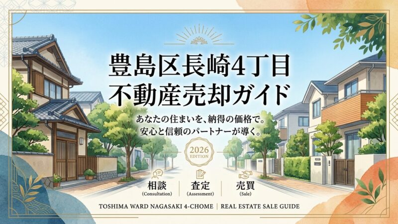 長崎4丁目の不動産売却ガイド｜相場・税金・費用【2026年版】