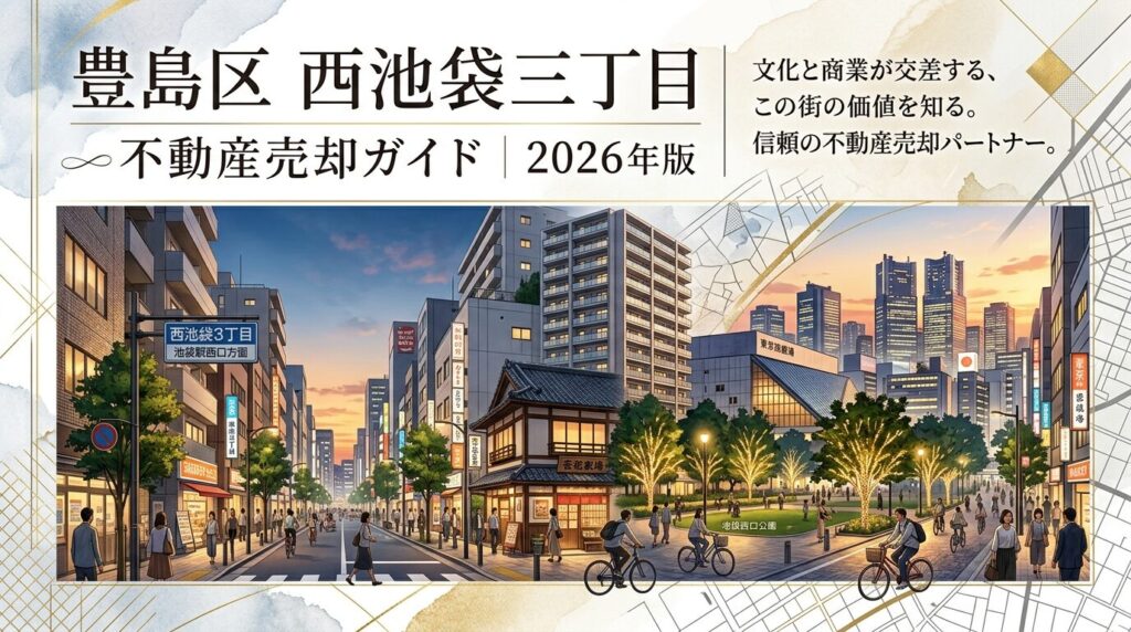 西池袋3丁目の不動産売却ガイド｜相場・税金・費用・流れ【2026年版】