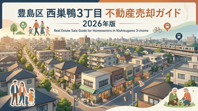 【西巣鴨3丁目】不動産売却ガイド｜相場・税金・費用・流れ【2026年版】