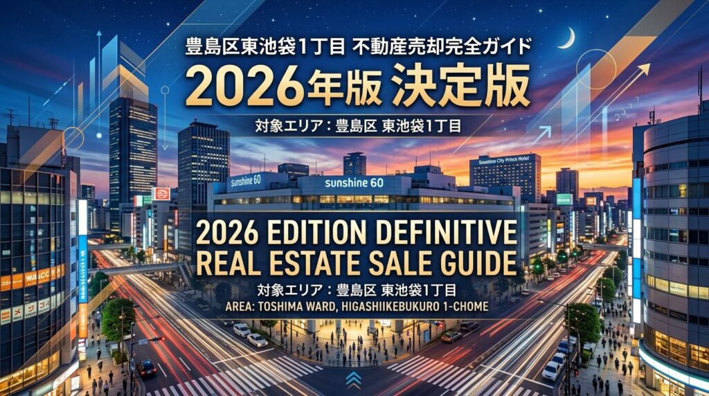 東池袋1丁目の不動産売却ガイド｜相場・税金・費用【2026年版】