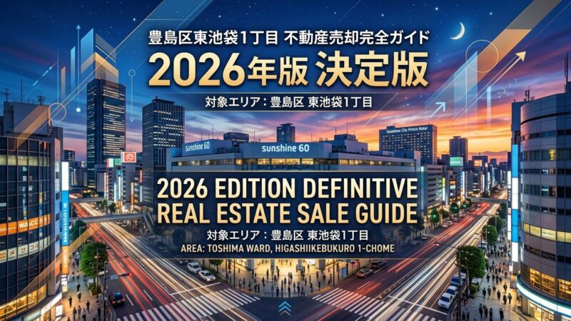 東池袋1丁目の不動産売却ガイド｜相場・税金・費用【2026年版】