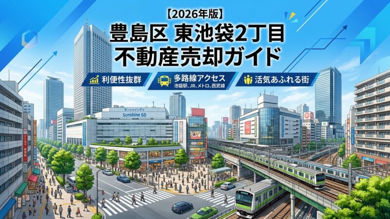 東池袋2丁目 不動産売却ガイド｜相場・税金・費用・流れ【2026年版】