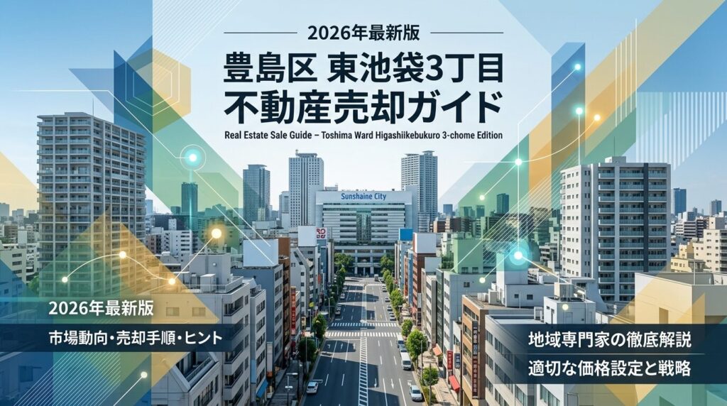 東池袋3丁目 不動産売却ガイド｜相場・税金・費用・流れ【2026年版】