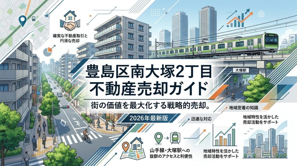 南大塚2丁目 不動産売却ガイド｜相場・税金・費用・流れ【2026年版】