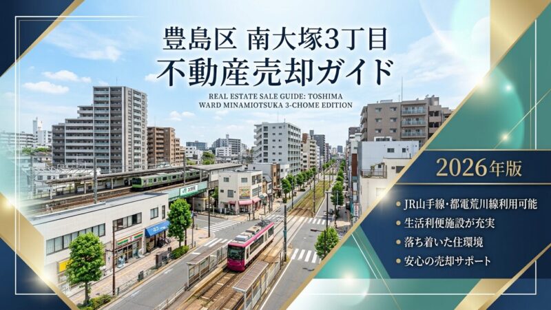 豊島区南大塚3丁目 不動産売却ガイド｜相場・税金・流れ【2026年版】