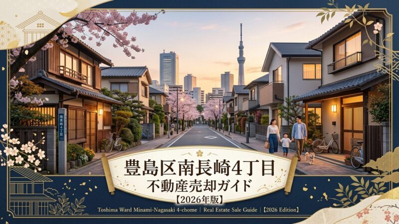 南長崎4丁目の不動産売却ガイド｜相場・税金・費用【2026年版】