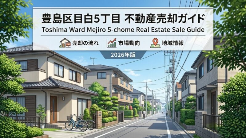 目白5丁目 不動産売却ガイド｜相場・税金・費用・流れ【2026年版】