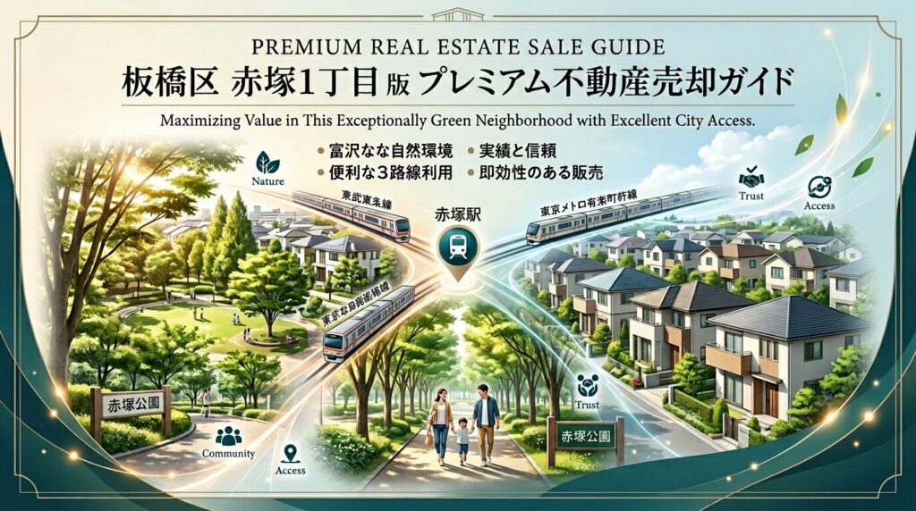 板橋区赤塚1丁目 不動産売却ガイド｜相場・税金・費用【2026年版】