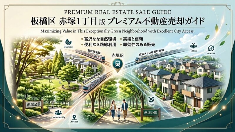 板橋区赤塚1丁目 不動産売却ガイド｜相場・税金・費用【2026年版】