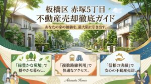 板橋区赤塚5丁目 不動産売却ガイド｜相場・税金・費用・流れ【2026年版】