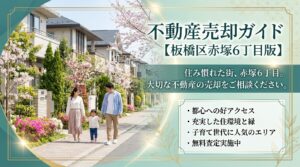 板橋区赤塚6丁目 不動産売却ガイド｜相場・税金・費用・流れ【2026年版】