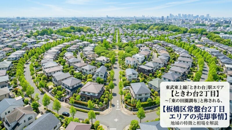 板橋区常盤台の不動産売却ガイド｜相場・税金・費用・流れ【2026年版】