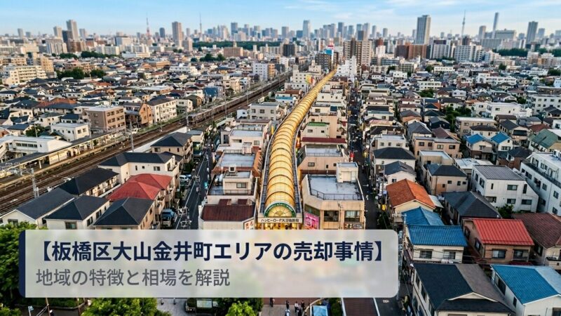 板橋区大山金井町 不動産売却ガイド｜相場・税金・費用・流れ