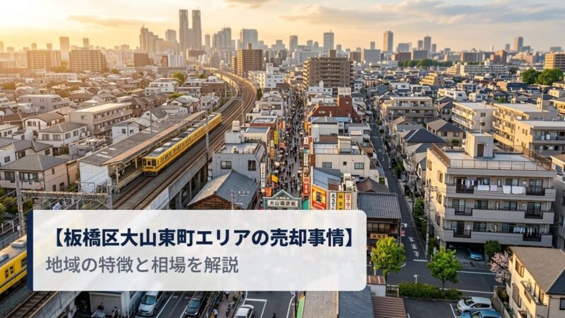 板橋区大山東町 不動産売却ガイド｜相場・税金・費用・流れ