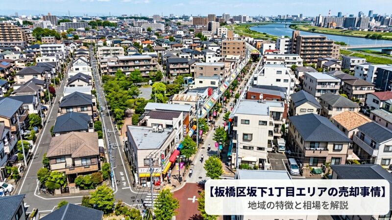 板橋区坂下1丁目 不動産売却ガイド｜相場・税金・費用