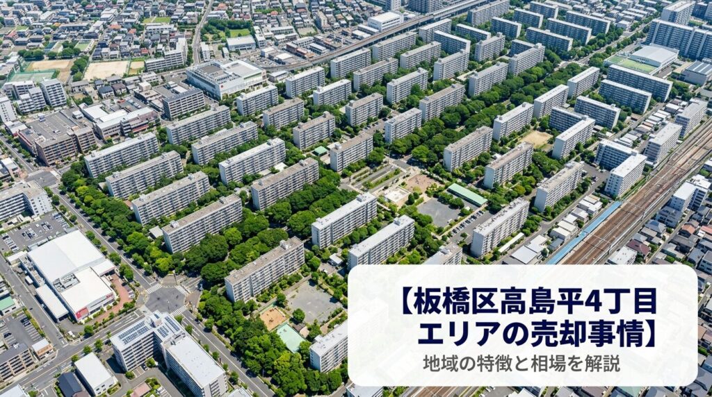 板橋区高島平4丁目 不動産売却ガイド｜相場・税金・費用・流れ