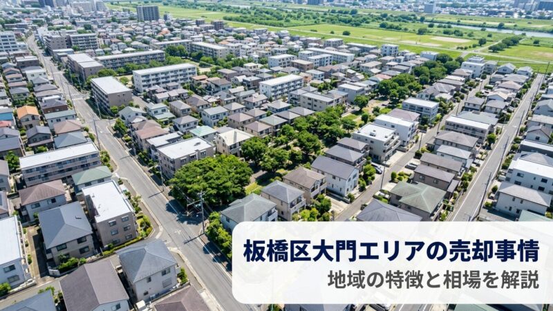 板橋区大門 不動産売却ガイド｜相場・税金・費用・流れ
