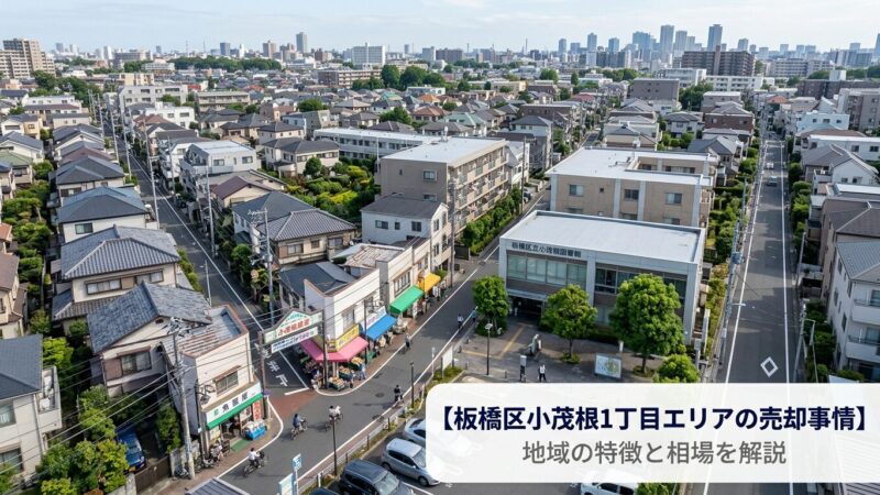 板橋区小茂根1丁目 不動産売却ガイド｜相場・税金・費用【2026年版】