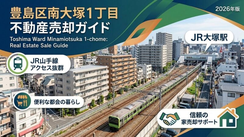 南大塚1丁目の不動産売却ガイド｜相場・税金・費用【2026年版】