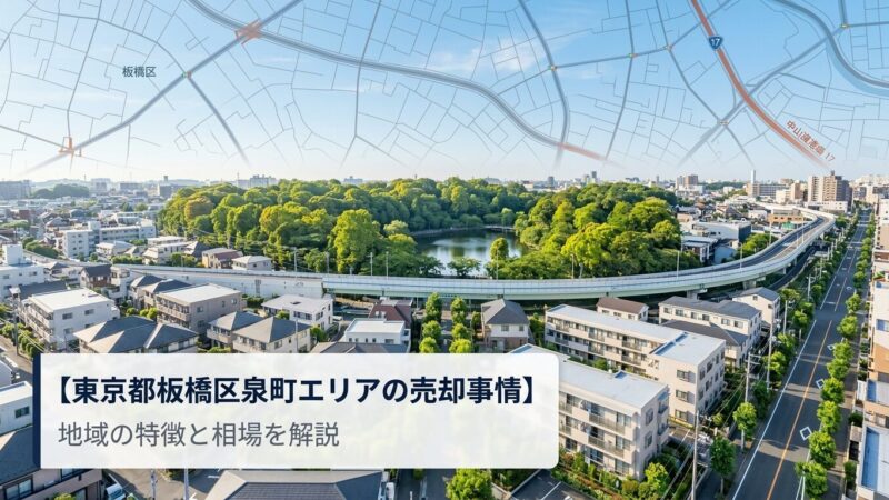 板橋区泉町 不動産売却ガイド｜相場・税金・費用・流れ【2026年版】