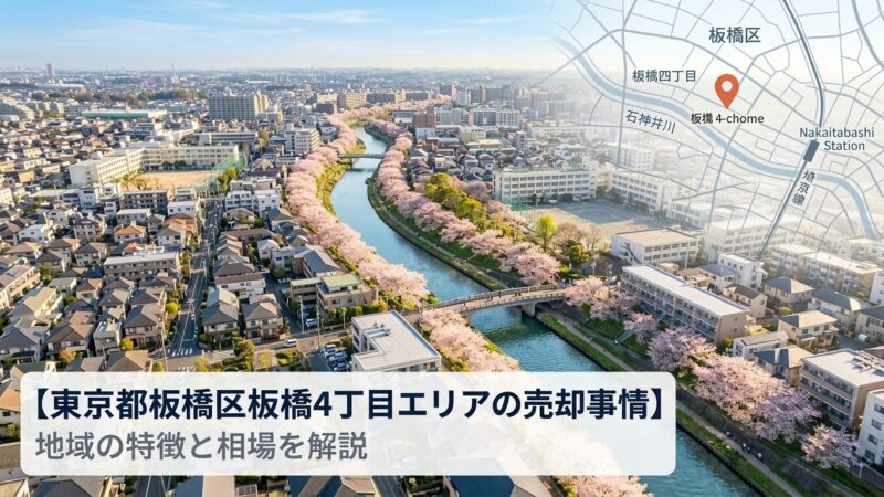板橋区板橋4丁目 不動産売却ガイド｜相場・税金・費用・流れ