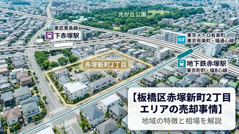 赤塚新町2丁目 不動産売却ガイド｜相場・税金・費用【2026年版】