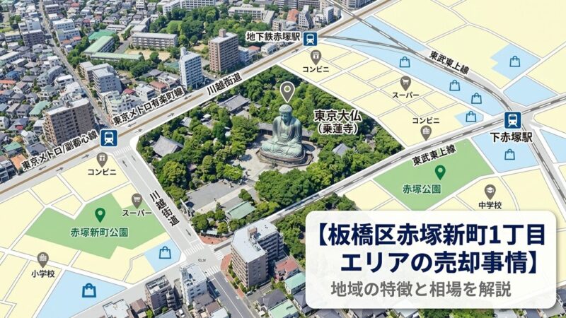 赤塚新町1丁目 不動産売却ガイド｜相場・税金・費用【2026年版】