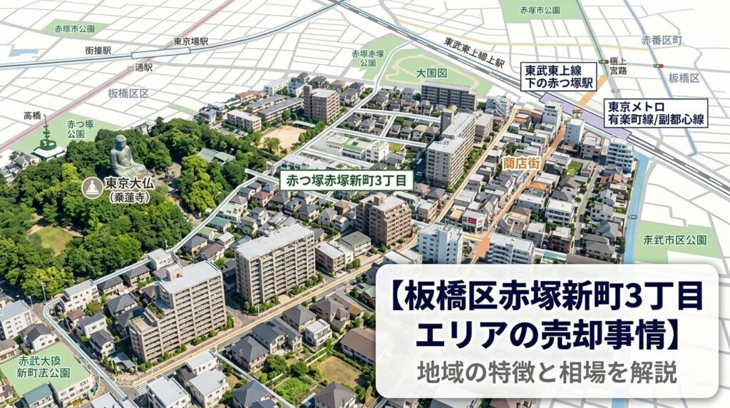 赤塚新町3丁目 不動産売却ガイド｜相場・税金・費用【2026年版】