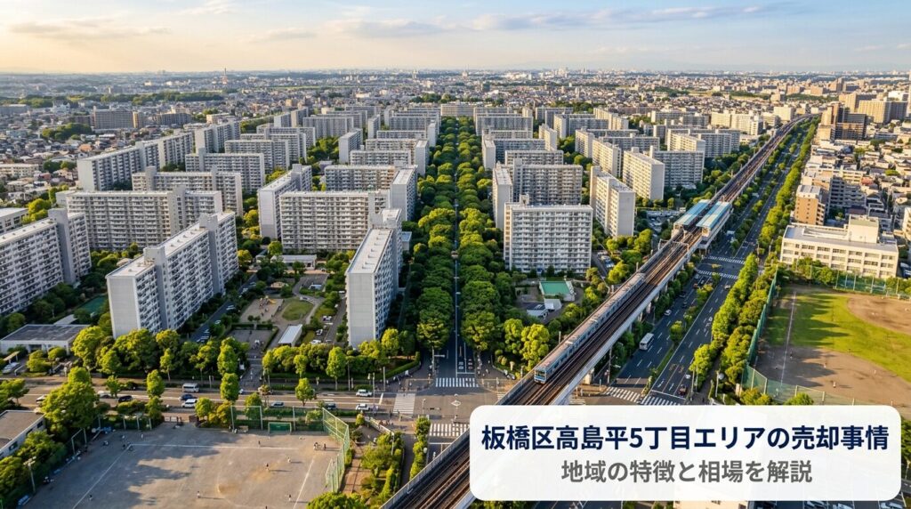 板橋区高島平5丁目の不動産売却ガイド｜相場・税金・費用・流れ